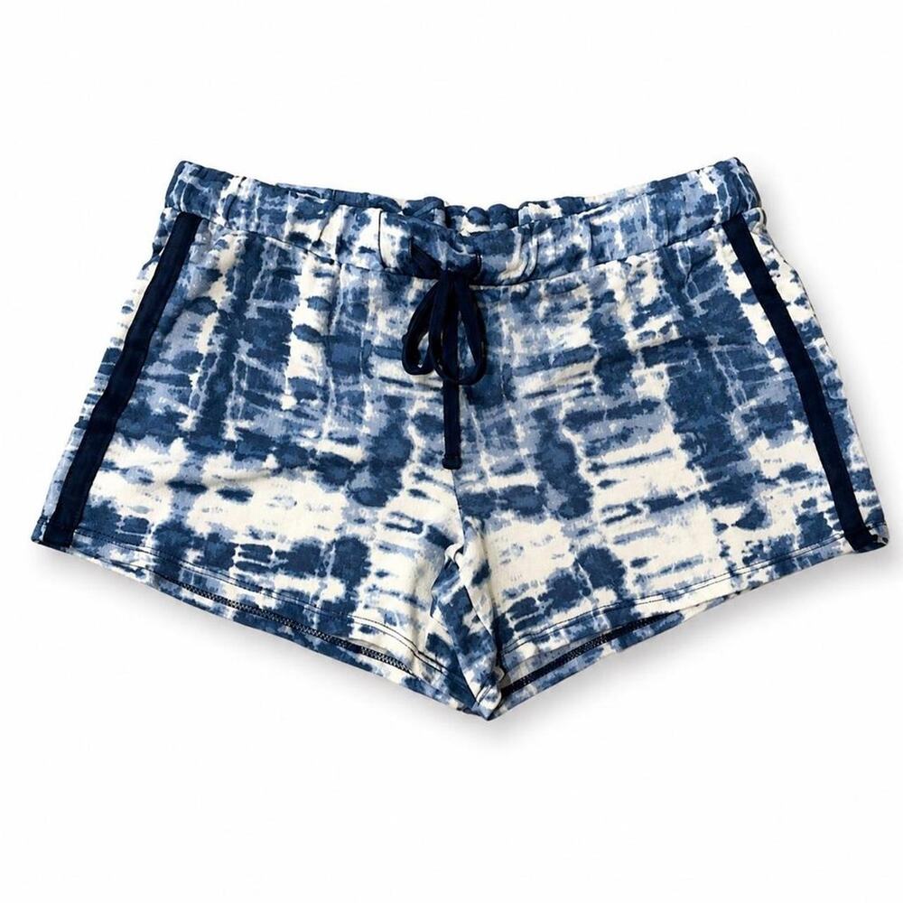 Lucky Brand Navy soft material  tie-dye shorts drawstring waist Women Small S
